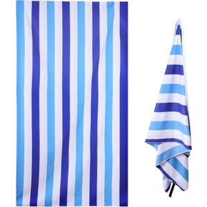 Microfiber Beach Towel & Waterproof Phone Pouch Case in a Gift Box. 71x39 Inch Extra Large Super Absorbent Lightweight Quick Dry Oversized Streaks Towel for Vacation Travel Pool. Style 2
