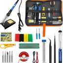 Soldering Iron Kit, 21-in-1 with Adjustable Temperature, 5 Soldering Tips, 60W Soldering Iron, Solder Wire, Desoldering Pump, Stand - A Welding for Electronic Hobbyist DIY with 110V US Plug