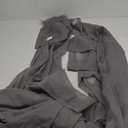 Chyhomenyc Charcoal Grey Sheer Curtains 108 Inch Length 2 Panels, Extra Long Light Filtering Solid Voile Window Drapes for Patio/ Living Room/ Wedding/ Party Ceremony, 2 Panels, 9FT Length