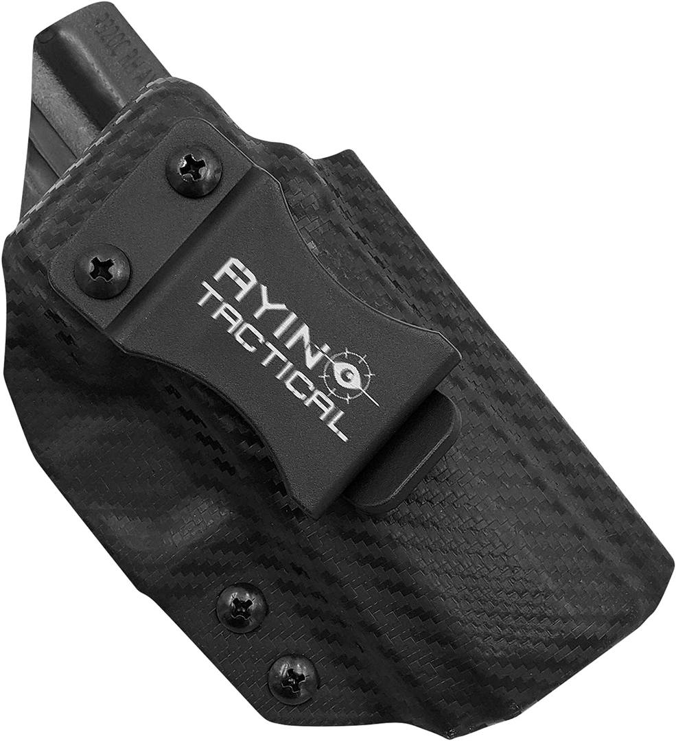 2 in 1 Concealed Carry Holster IWB OWB Right-Handed Holster, Made in USA, Optics Cut, Positive Adjustable Retention