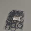 30 Pieces Metal Drapery Curtain Rings Curtain Hanging Rings and 30 Pieces Metal Curtain Drapery Pin Hooks for Window Curtain, Door Curtain and Shower Curtain, 30 mm Internal Diameter (Black)