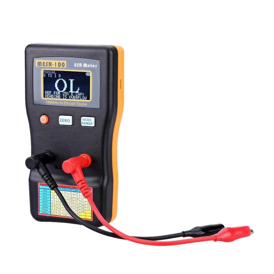 Signstek MESR-100 V2 Auto Ranging in Circuit ESR Meter Capacitor Tester/Low Ohm Meter Up to 0.01 to 100R, Support in Measuring Capacitance Resistance Circuit Signstek MESR-100 V2 Auto Ranging in Circuit ESR Meter Capacitor Tester/Low Ohm Meter Up to 0.01 to 100R, Support in Measuring Capacitance Resistance Circuit