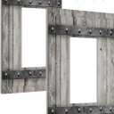 Decora Outlet Wall Plate Old Distressed Barn Door Gray Natural Grey Wood Grain 1 Gang Rocker Decorative Switchplate Faceplate Gfci Light Switch Covers For Farmhouse Decor(2 PACK)