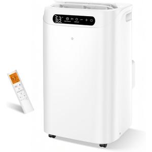 14000 BTU Portable Air Conditioners, Cools Up to 700 Sq.Ft, AC Unit with Cooling, Fan, Dehumidifier, Sleep Mode, Remote Control&Installation Kit, Portable AC for Large Rooms