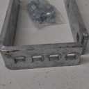 Zonon 2 Pack Flush Fender Bracket, Flush Trailer or Boat Trailers Galvanized Metal Brackets for 8" & 12" Fenders