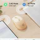 SEUNKWANG EWEADN Q5 Wireless Mouse, BT5.0 & 2.4G Computer Mice with Visible Battery Indicator, 1600 DPI, Rechargeable Bluetooth Mouse, 6 Button Portable Silent Computer Mouse for Laptop/PC/Mac - Pink