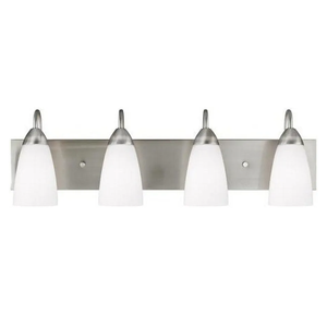 Generation Lighting 4420204-962 Seville Four Light Wall/Bath, Brushed Nickel Finish