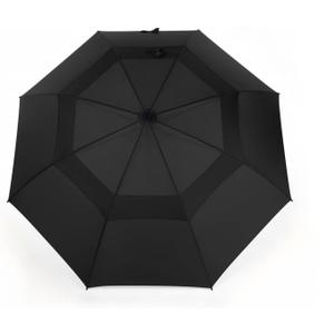 MRTLLOA Extra Large Golf Umbrella, 54/62/68/72 Inch Automatic Open, Oversize Double Canopy Vented Windproof Waterproof Sports Stick Umbrellas for Rain (Black)