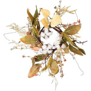 Primitives by Kathy Cotton and Leaves Candle Ring Home Accents, 16-Inch