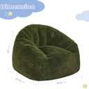 MAXYOYO Bean Bag Chair for Kids, Shell Shaped Bean Bag Couch for Boys and Girls, Toddler Chair Bean Bag Sofa for Playroom, Nursery Room, Green, Standard