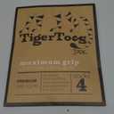 DOK TigerToes Premium Non-Slip Dog Socks for Hardwood Floors - Extra-Thick Grip That Works Even When Twisted - Prevents Licking, Slipping, and Great for Dog Paw Protection - Size Medium (Classic Grey)