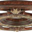 Livex Lighting 8216-63 Ceiling Medallion in Verona Bronze with Aged Gold Leaf Accents 0.1 x 0.1 x 1.5