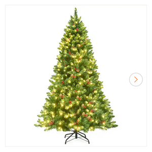 6.5 ft. Pre-Lit LED Slim Fraser Fir Artificial Christmas Tree with 450 Twinkling White Lights