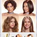 SHEGLAM Hot Comb Straightener, Hair Straightener with 24K Gold Heated Comb, 3D Ionic Hair Straightening Brush, Anti-Scald Design, Fast Heat-Up, Auto-Off, Frizz Control, Sleek & Smooth Styling
