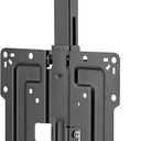 Mount Plus CM322 Flip Down TV and Monitor Roof Ceiling Mount | Fits Flat Screen 19 to 40 Inch | VESA Compatible 100x100, 200x200 | Height Adjustable | Pitched Roof