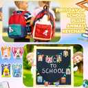 15 Set Welcome Back to School Gifts for Students Teachers Stuffed Animals Bulk Mini First Day of School Plush Animals with Card Small Stuffed Doll Tiny Keychain Classroom Gift Party Favors