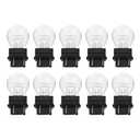 Bawkars 10 PCS 3157 Bulb, 3157 LED Tail Light Turn Signal Bulb, Automotive Brake Light Bulbs Replacement, Plastic Base Universal Mini Lights for Cars, Trucks, SUVs (White)