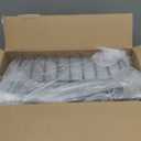 iSPECLE Freezer Organizer Bins - 17.5" Length Fit 5 Cu.FT Chest Freezer, 1 Expandable Hanging Bin & 3 Pack Stackable Deep Freezer Organizer, Sort and Get Frozen Food Easily with Handle, 4 Pack Black