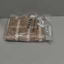 Door Mat Indoor Rugs for Entryway Checkered Small Rug 2x3 Washable Non-Slip Braided Geometric Print Soft Low-Pile Throw Carpet for Bedroom Kitchen Bathroom Entrance Tan Brown