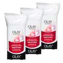 Olay Makeup Remover Wipes, Regenerist Micro-Exfoliating Wet Cleansing Cloths, Facial Cleanser for Women - Exfoliates, Refreshes, Smooths Texture, Travel Approved, 30 ct - 3 Pack