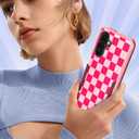 for Galaxy A36 5G Phone Case Women - Cute Girls Cover Girly Kawaii Aesthetic Unique Design Fashion Heavy Duty Protective Shockproof Military Grade Teens for Samsung Galaxy A36 5G Cases (Plaid)