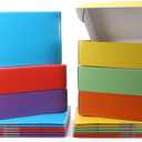 PHAREGE 12x9x4 inch Gift Shipping Boxes Bulk 18 Pack 6 Colors, Tab Lock Tuck Top Mailing Boxes for Packaging Small Business, Medium Cardboard Mailer Boxes for Wrapping Present