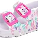 INMINPIN Toddler Boys Girls Buckle Sandals Comfort Open Toe Sandal with Adjustable Back Strap Size 6