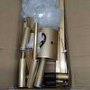 ASGYISA 8-Light Gold Candle Chandeliers Modern Farmhouse Ceiling Light Fixture Industrial Lighting for Dining Room Living Room Bedroom Kitchen Island Foyer