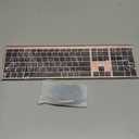 Wireless Keyboard and Mouse, Vssoplor 2.4GHz Rechargeable Compact Quiet Full-Size Keyboard and Mouse Combo with Nano USB Receiver for Windows, Laptop, PC, Notebook-Black and Rose Gold