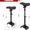 Electric Scooter Seat Saddle,Adjustable Height Double Damping Comfortable Saddle Compatible with Ninebot Max G30 Electric Scooter
