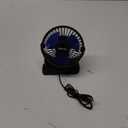 BESKAR USB Clip on Fan, Portable Small Fan with Cord Powered, 3 Speeds Strong Airflow, with Sturdy Clamp, Quiet Personal Desk Fan (Black)