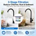 Whole House Water Filter System, 3-Stage Home Water Filtration System, 2 Extra Filter Sets, 0.5 Micron PP GAC CTO Filters, 15 GPM, 3/4" NPT Brass Ports with 2 Valves for City & Well Water