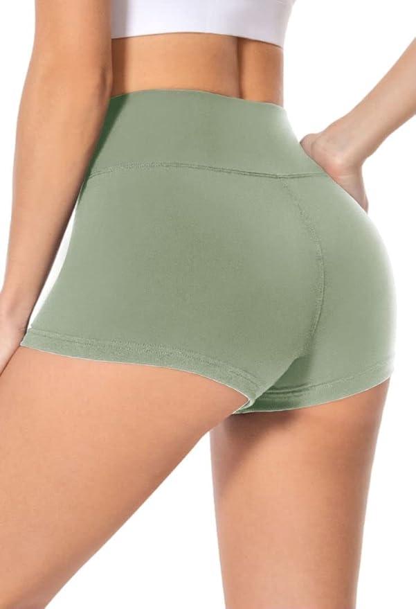 High Waisted Biker Shorts for Women -3'' / 5'' Tummy Control Butt Lifting Gym Workout Athletic Shorts Yoga Pants, Size XL