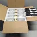 Encheng 16 oz Glass Jars With Lids,Regular Mouth Mason Jars 16 oz with Lids For Storage,Clear Pint Canning Jars For Pickles,Herb,Jelly,Jams,Honey,Dishware Safe,Set Of 15 (Gold)