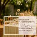 6 Pack Beige 10FT Cheesecloth Table Runner 120 Inch Soft Gauze Boho Table Runners for Baby Shower, Coastal Wedding, Modern Rustic Party Decor