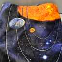Dawhud Direct Fleece Throw Blanket - 50x60-Inch Plush Space Blanket with Solar System Design for Kids and Adults - Soft and Cozy for Bed, Couch, or Travel