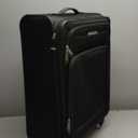 Samsonite Solyte DLX Softside Expandable Luggage with Spinner Wheels, Midnight Black, Checked-Medium 25-Inch