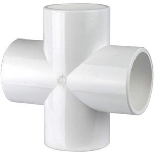 1-1/2" 4-way Cross PVC Fitting Connector