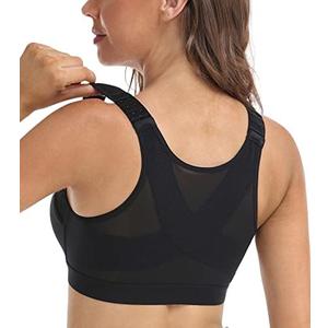 DotVol Women's Comfort Front Closure Back Support Full Coverage Non Padded Wirefree Everyday Bra Size 36D