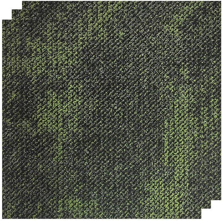 24 Carpets 20x20 inch Square Carpet Tiles, Reusable, Non Slip, Seamless Tiles, Suitable for Indoor and Outdoor use in bedrooms, Living Rooms, Offices, etc., Easy to DIY (Olive Green Stone pattern-07)