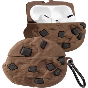 Boaretiu for AirPods Pro/Pro 2nd Generation Case - Cute KawaiiCookie with Keychain for AirPods Pro & Pro 2 Case Cover Funny 3D Soft Silicone Fun Cool for Girls Women Teens Boys