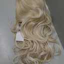 KOME Blonde Synthetic Lace Front Wig,13x4 HD Lace Layered Wave Glueless Wigs for Women Daily Use 26IN