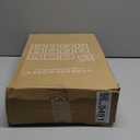 StorageWorks Extra Large Storage Bins with Lids, 55L Decorative Organizer with Divider Board, Fabric Boxes with Handles, Mixing of Brown & Beige, 2-Pack (Jumbo)