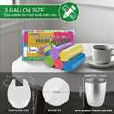 3 Gallon Small Trash Bags Bathroom - Colorful With Handles Mini Garbage Bags 100 Count Biodegradable Unscented 12 Liter Little Wastebasket Liners Kitchen Car Office Strong Thick Bulk Vincereon
