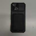 SSLOTSCASE for iPhone 17 Pro Max Case with Card Holder & Kickstand & Slide Camera Lens Cover & Camera Stand & Wallet, Military-Grade Heavy Duty Phone Case Cover for iPhone 17 Pro Max 5G 2025, Black