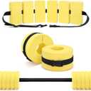 Soulchen Pool Exercise Set Including Long Aquatic Exercise Dumbbells,Pool Ankle Weights,Swim Belt,Water Aerobics Water Aerobics Equipment Set for Full Body Swim Training Kit