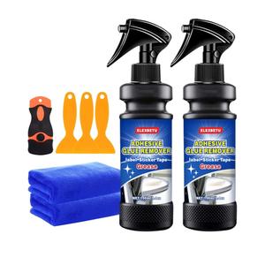 Adhesive Remover,Adhesive Remover Spray,Remover Dissolves Stubborn Glue,Sticker,Label,Tape,Tar Painted,Metal, Plastic,Glass Surfaces,Streak Free 150ML/5Oz 2Pack