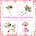 54 Pcs Baby Shower Table Decorations Girl Mini Tutu Skirt for Centerpieces