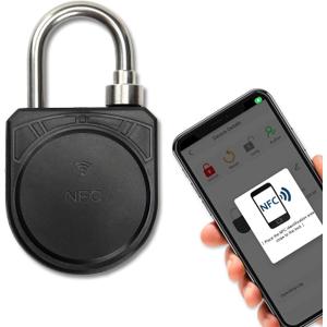 Battery-Free NFC Padlock, Smart Keyless Mobile App Unlocking Padlock, Waterproof Anti-Theft Security Lock, Fit for Storage Cabinet and Chain in Home, Office, School Dormitory, Outdoor (1)