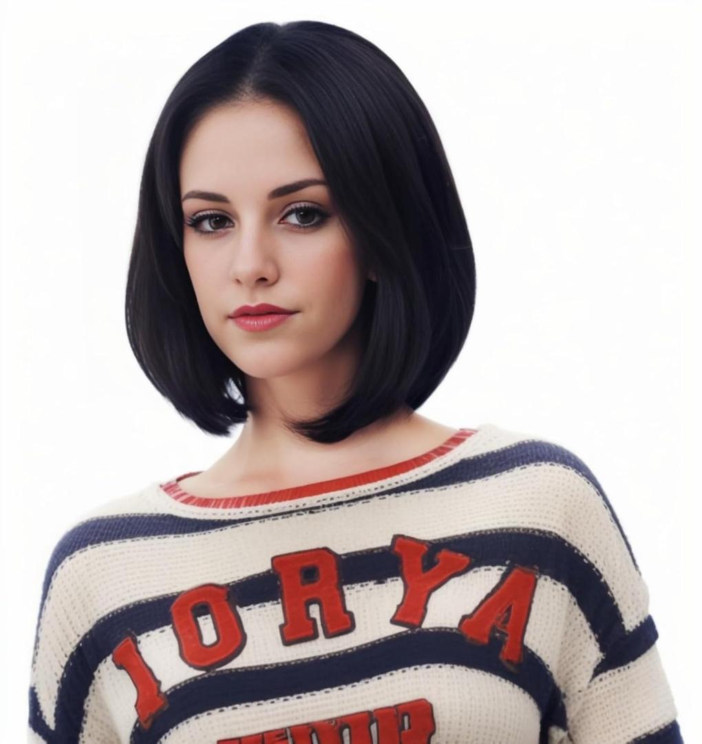 14 Inches Black Lace Front Wigs for Women Short Straight Bob Wig with Middle Part Synthetic Hair for Cosplay or Daily Use